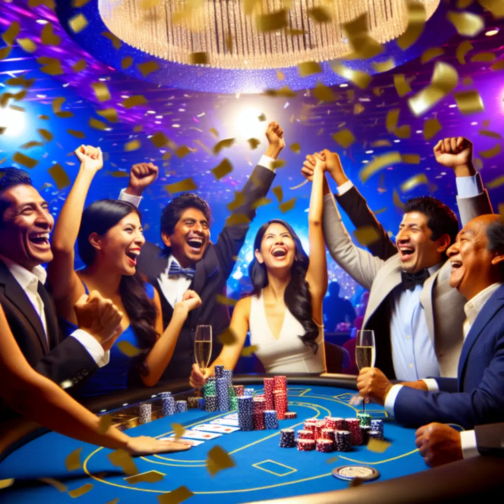 Winnaars vieren een finaleoverwinning met confetti